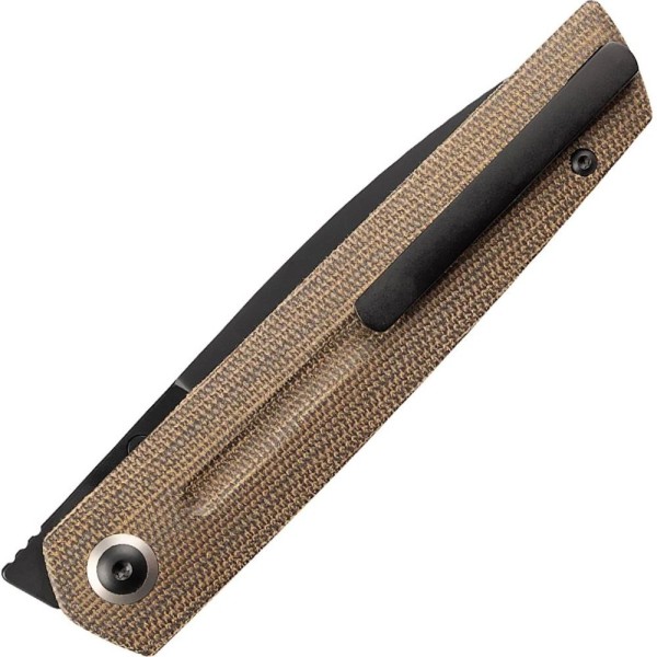 Нож Artisan Sirius Black Blade, S35VN Steel Micarta od green