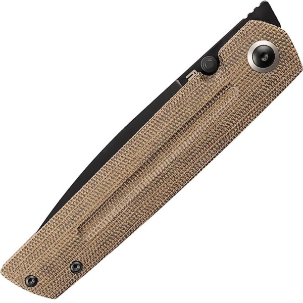 Нож Artisan Sirius Black Blade, S35VN Steel Micarta od green
