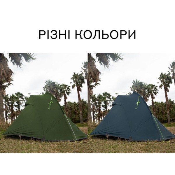 Палатка двухместная Naturehike Tagar NH17T180-J, темная зеленая