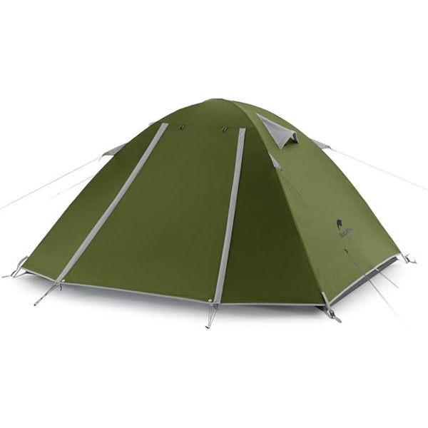 Палатка трехместная Naturehike P-Series CNK2300ZP028, темная оливковая