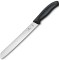Нож для хлеба Victorinox SwissClassic, 6.8633.21B, серрейтор, 21см,, черный, блистер