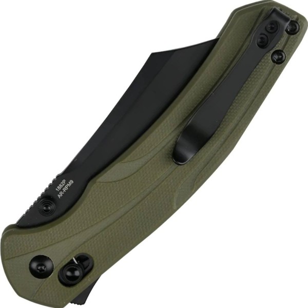 Нож Artisan Simoon Black Blade AR-RPM9 G10 green