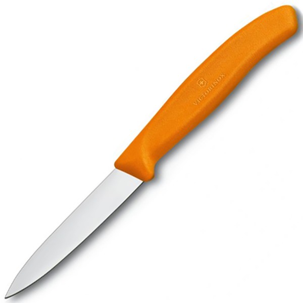 Кухонный нож Victorinox SwissClassic Paring 6.7606.L119, 8 см, оранжевый