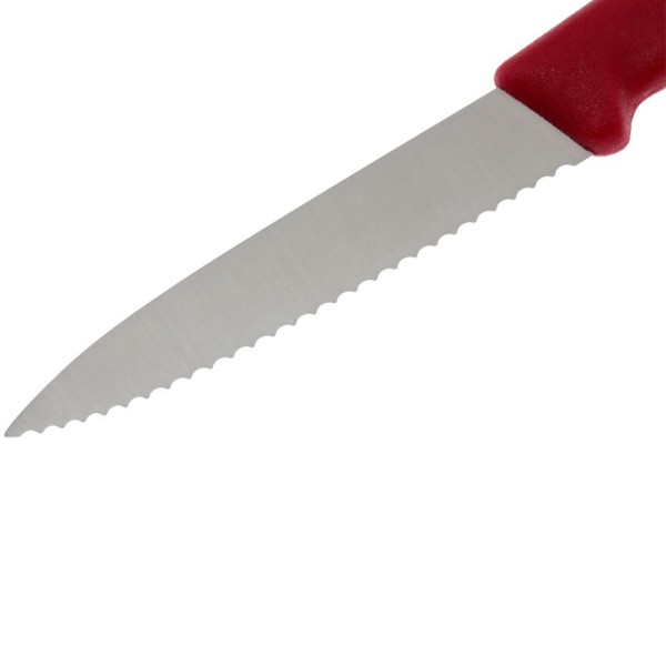 Кухонный нож Victorinox SwissClassic Paring 6.7631, серрейтор, 8 см, красный