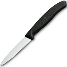 Кухонный нож Victorinox SwissClassic Paring 6.7633, серрейтор, 8 см, черный