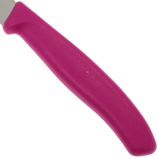 Кухонный нож Victorinox SwissClassic Paring 6.7636.L115, серрейтор, 8 см, розовый