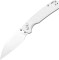 Нож CJRB Pyrite-Light S90V FRN light gray