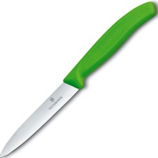 Ніж кухонний Victorinox Swiss Classic Paring 6.7706.L114, 10 см, зелений