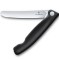 Нож кухонный складной Victorinox SwissClassic Foldable Paring, 11 см, скругленный, 6.7803.FB, черный, блистер