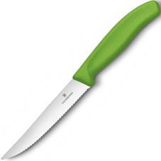 Нож для стейка Victorinox SwissClassic Steak 6.7936.12L4, серрейтор, 12 см, зеленый