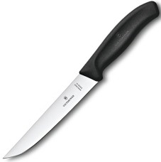Ніж кухонний Victorinox SwissClassic Carving 6.8103.15B, 15 см, чорний