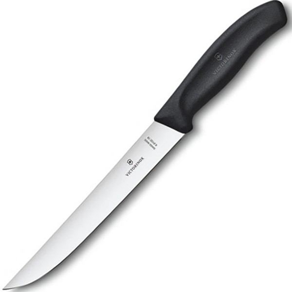 Нож Victorinox SwissClassic Carving  6.8103.18B, 18 см, черный