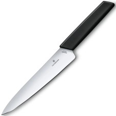 Кухонний ніж Victorinox Swiss Modern Carving 6.9013.19B, 19 см, чорний, блістер
