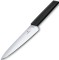 Кухонный нож Victorinox Swiss Modern Carving 6.9013.19B, 19 см, черный, блистер