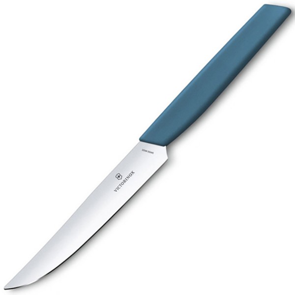 Нож для стейка Victorinox Swiss Modern Steak 6.9006.122, 12 см, голубой