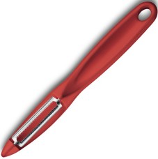 Овочечистка універсальна Victorinox, 7.6075,1, серрейторна двостороння РК, червона