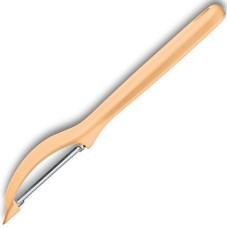 Овощечистка универсальная Victorinox, 7.6075,92, серрейторная двусторонняя РК, светло-оранжевая