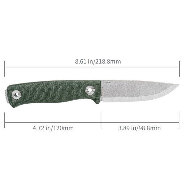Нож SRM Bushcut 702T-MT, темно-зеленый