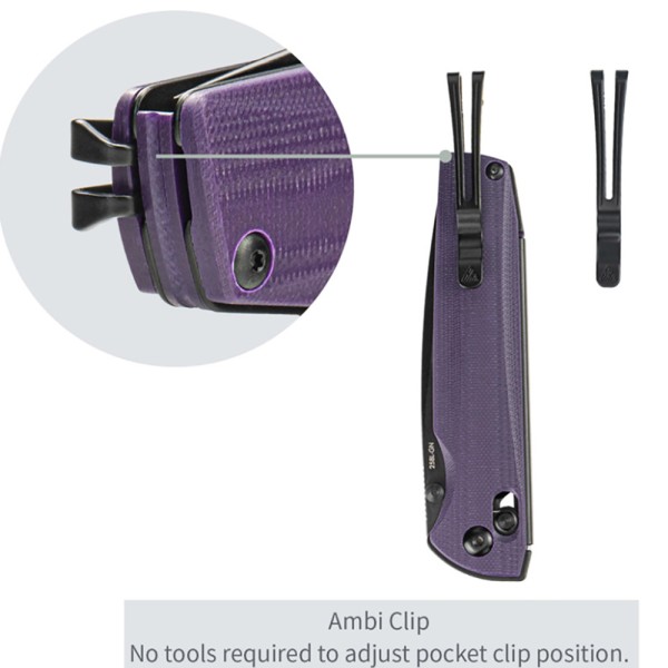 Нож SRM Terrier 258L-GN, фиолетовый