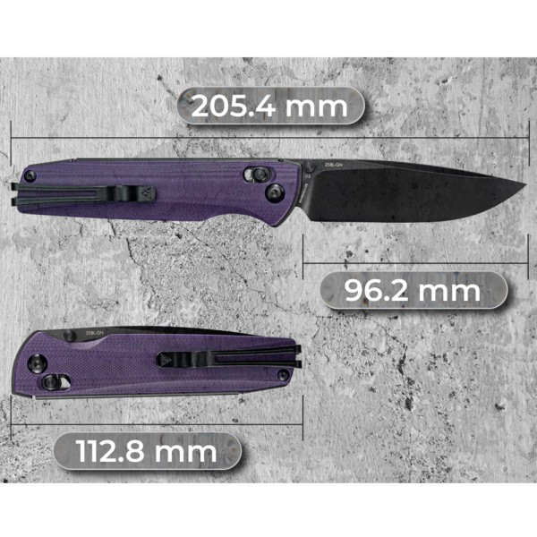 Нож SRM Terrier 258L-GN, фиолетовый