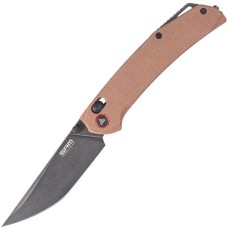 Нож SRM Asika 411L-MN, коричневый