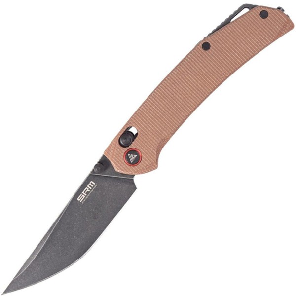 Нож SRM Asika 411L-MN, коричневый