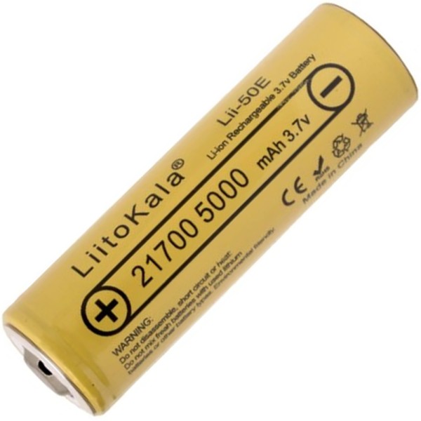 Аккумулятор литий-ионный LiitoKala 50E-JT 21700 5000мАч