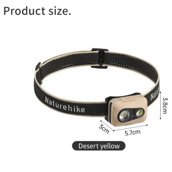 Фонарь налобный Naturehike CNK2450ZM015, песочный