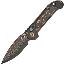 Ніж Microtech LUDT Gen III Marfione Select CopperMai Damascus Blade Pro-Tech Composites Live Wire Carbon Fiber Inlays