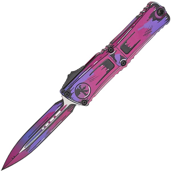 Нож Microtech Combat Troodon Gen III D/E Cerakote Comic Strip Purple