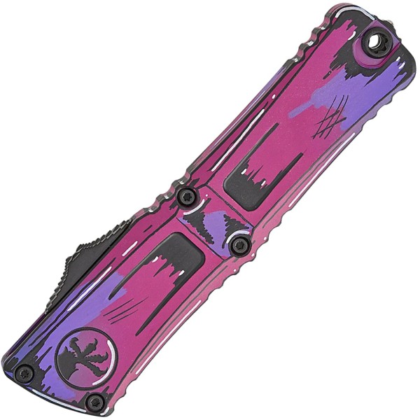 Нож Microtech Combat Troodon Gen III D/E Cerakote Comic Strip Purple