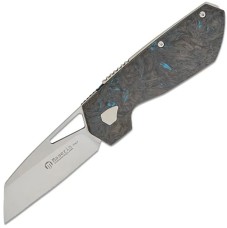 Нож Maserin W2, M390, fat carbon, синий 371/B