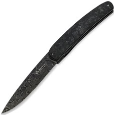 Нож Maserin Gourmet, дамаск, fat carbon, черный, 380/DN