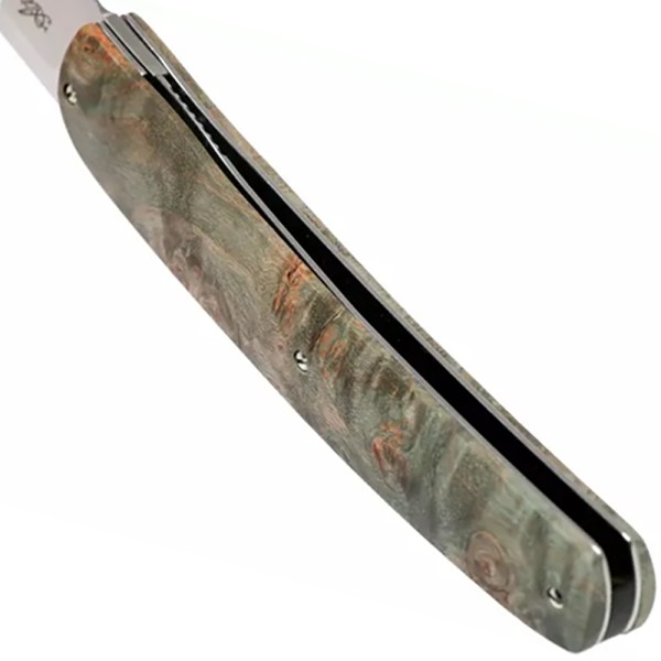 Нож Maserin Gourmet, 1.4116, зеленый кап тополя, 380/RV