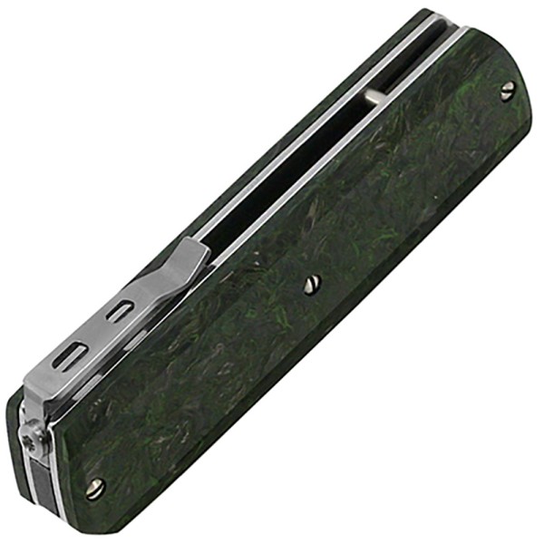 Нож Maserin Silver, Elmax, fat carbon, черно-золотистый, 410/G