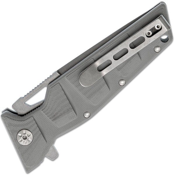 Нож Maserin Artiglio, D2, G10, серый, 420/G10G