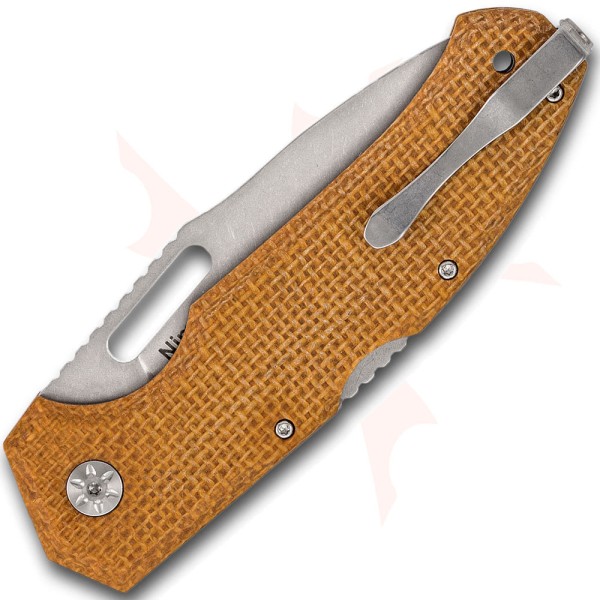 Нож Maserin Nimrod, M390, микарта, коричневый, 480/MD