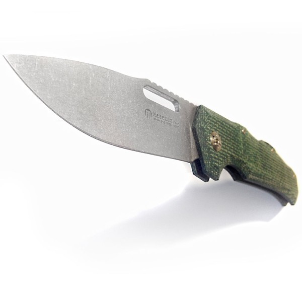 Нож Maserin Nimrod, M390, микарта, зеленый, 480/MV
