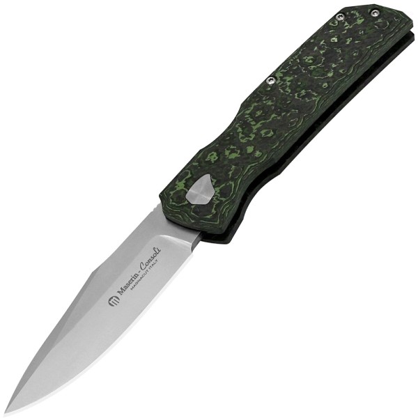 Нож Maserin Power, Magnacut, fat carbon Green jungle, 502/VM