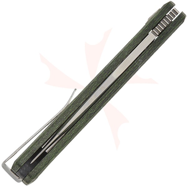Нож Maserin Power, Magnacut, fat carbon Green jungle, 502/VM