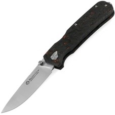 Нож Maserin Pulse, Magnacut, fat carbon чeрно-оранжевый, 630/FCA