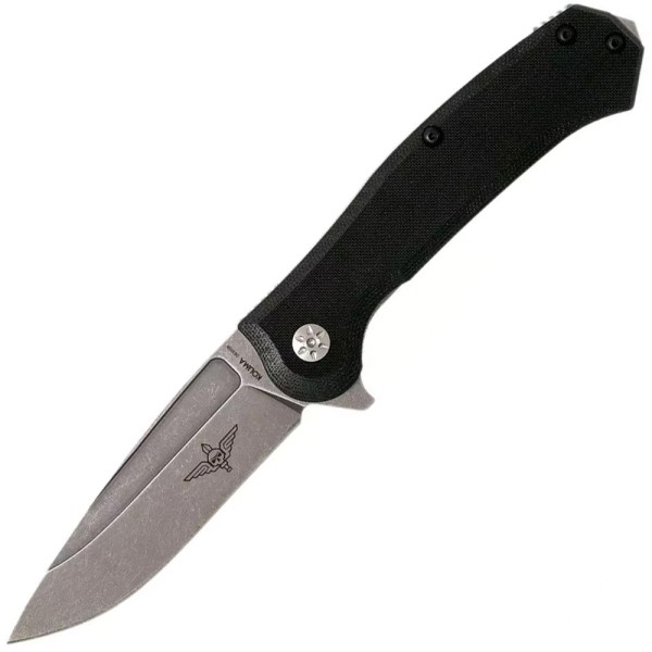 Нож Maserin Police, N690, G10 + титан, черный, 680/G10N