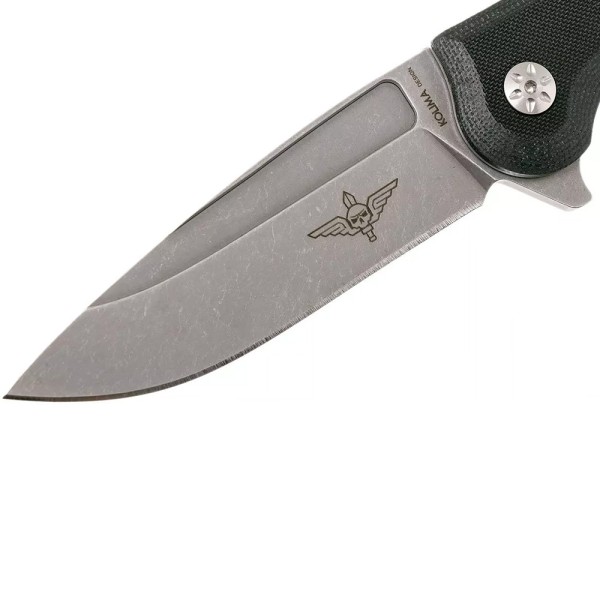 Нож Maserin Police, N690, G10 + титан, черный, 680/G10N