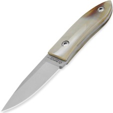 Нож Maserin AM-22, 14C28N, светлый рог, 923/CR