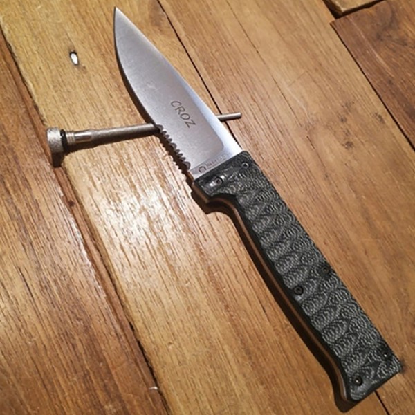 Нож Maserin Croz, N690, микарта, зеленый, 976/MCV