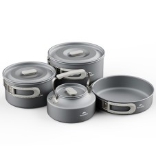 Набор посуды (2 кастрюли, чайник, сковородка) Naturehike CNK2450CF010, алюминий