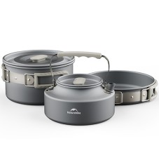 Набор посуды (кастрюля, сковородка, чайник) Naturehike CNK2450CF010, алюминий