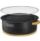 Настольная круглая печь с решеткой гриль Naturehike CNK2550CF010, 36*32.6*12 см, хромированное железо