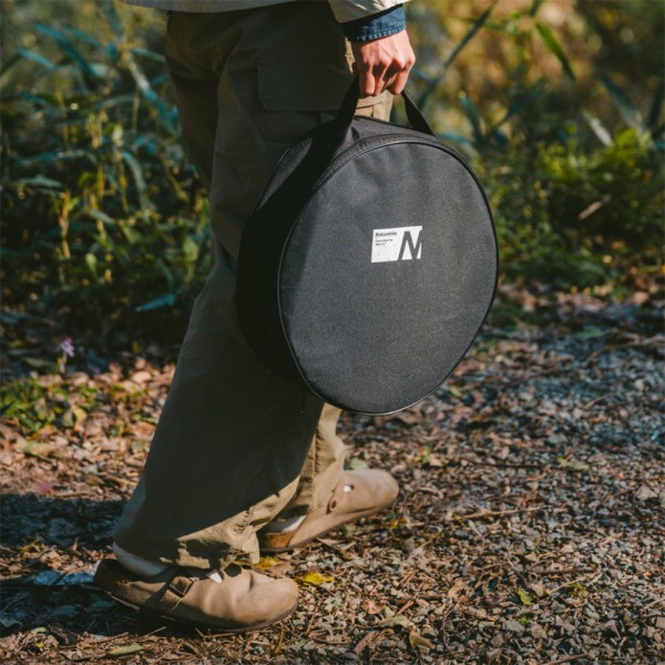 Настольная круглая печь с решеткой гриль Naturehike CNK2550CF010, 36*32.6*12 см, хромированное железо