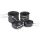 Набор посуды (2 кастрюли 2 крышки) Naturehike NH18T018-G, алюминий